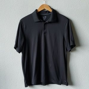 Black golf shirt